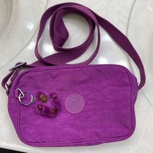 Purple Kipling crossbody